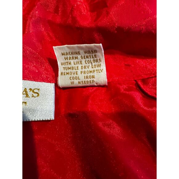 90s Vintage VICTORIA'S SECRET| Gold Label Red Satin Nightgown Size Small - Picture 6 of 6